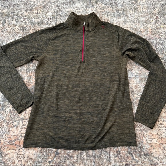 lululemon athletica Other - Lululemon Men's Metal Vent Tech Pullover Olive Green Size M Deep Meadow